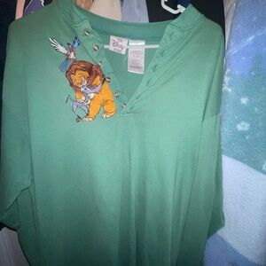 Disney adult vintage  Green Lion King Long Sleeve Tee